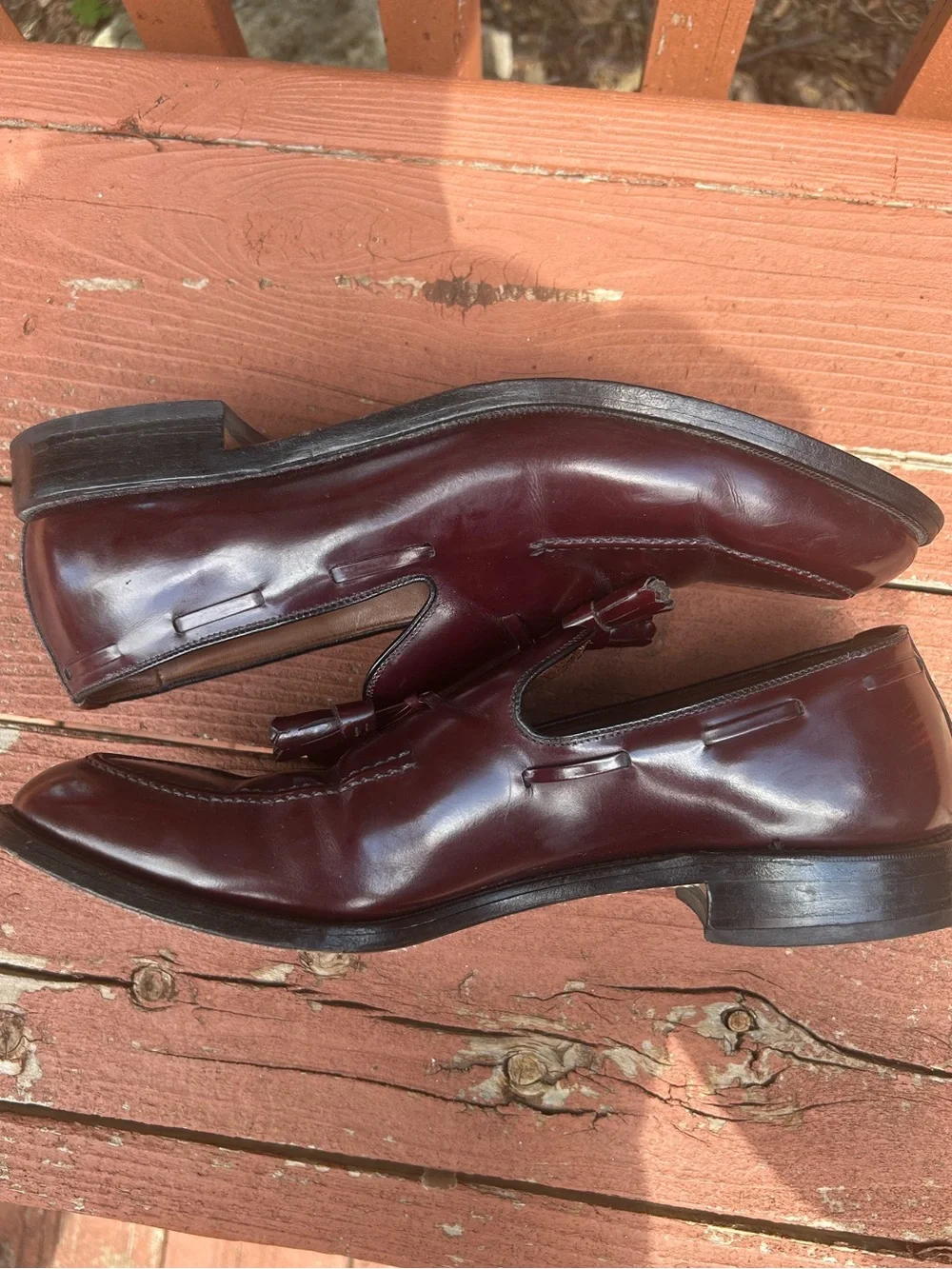 Allen Edmonds Saratoga Loafers Tassel Dress Shoes 8773 Sz 9.5 AAA Vintage